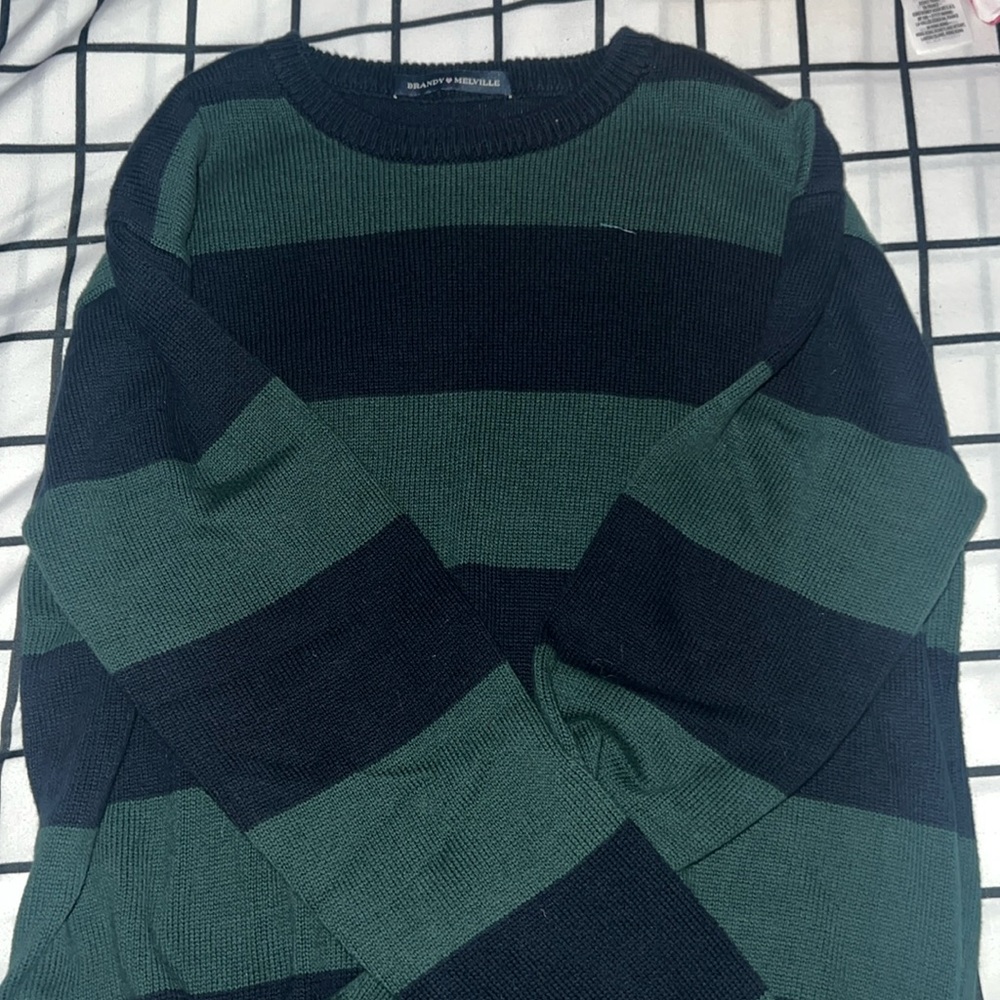 Brianna Cotton Thick Stripe Brandy Melville Sweater